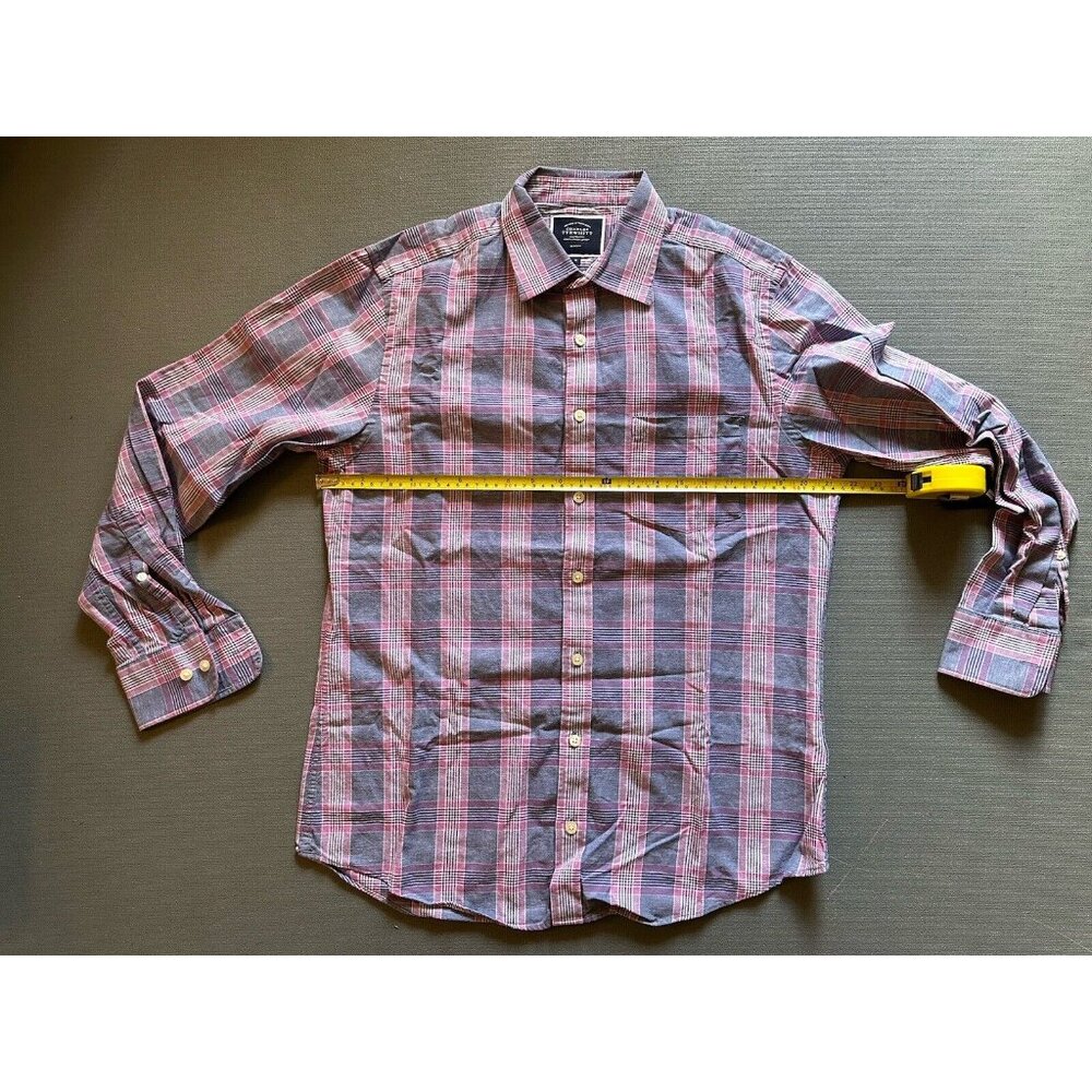 Charles Tyrwhitt Weekend Casual Slim Fit shirt Lavender Purple Pink Plaid Medium